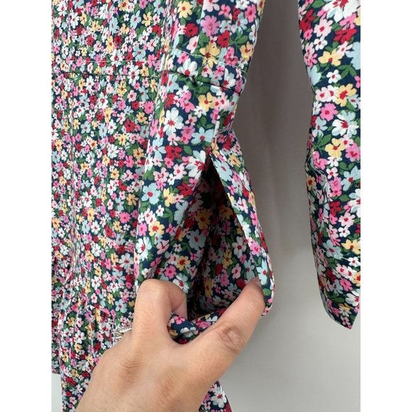 Pomander Place by Tuckernuck Ditsy Floral Lucy Mini Dress sz XS Tiered Tie Waist - Picture 7 of 8